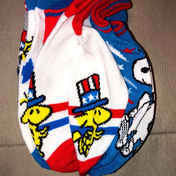 Peanuts 4th of July socks set of 5 pairs - Picture 3 of 9